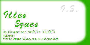 illes szucs business card